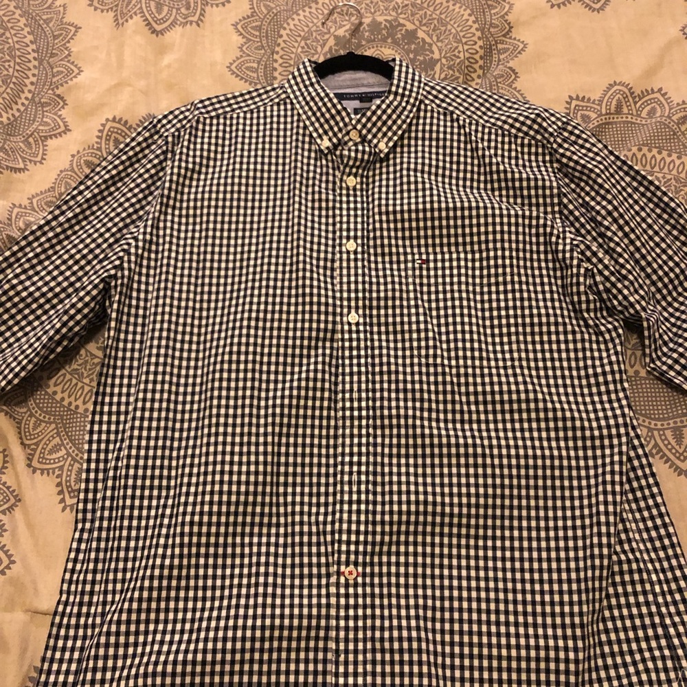 Tommy Hilfiger checkered button-up shirt